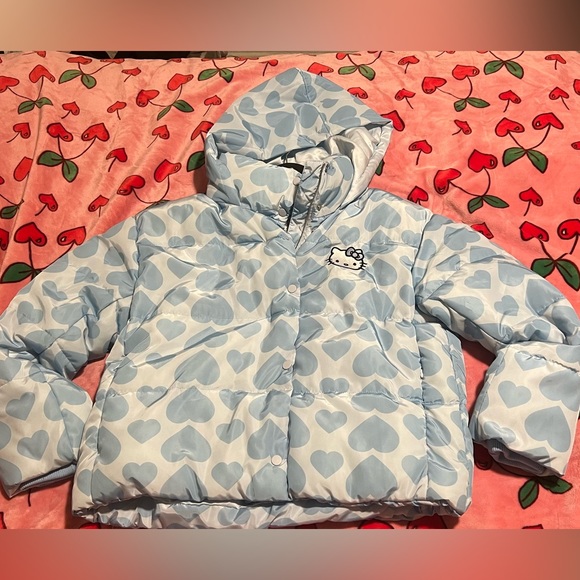 Hello Kitty | Jackets & Coats | Hello Kitty Blue Angel Puffer Jacket ...